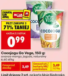 Biedronka Cocojogu Go Vege oferta