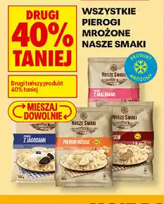 Biedronka Wszystkie pierogi mrożone Nasze Smaki oferta