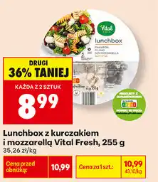 Biedronka Lunchbox z kurczakiem i mozzarellą Vital Fresh oferta