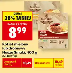 Biedronka Kotlet mielony lub drobiowy Nasze Smaki oferta