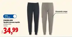 Lidl Esmara men Spodnie dresowe męskie oferta