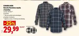 Lidl Esmara men Koszula flanelowa męska z bawełny oferta