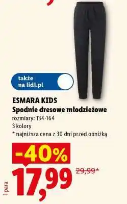 Lidl ESMARA KIDS Spodnie dresowe młodzieżowe oferta