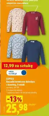 Lidl LUPILU Koszulki termiczne dziecięce z bawełną, 2 sztuki oferta