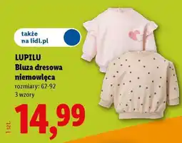 Lidl LUPILU Bluza dresowa niemowlęca oferta