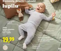 Lidl LUPILU Komplet niemowlęcy z biobawełny: body i spodnie oferta