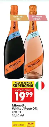 Biedronka Mionetto White / Rosé 0% oferta