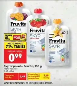 Biedronka Skyr w pouchu Fruvita, 150 g oferta