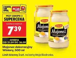 Biedronka Majonez dekoracyjny Winiary 500 ml oferta