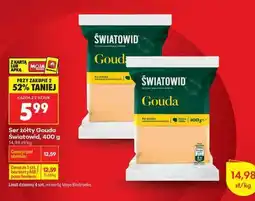 Biedronka Ser żółty Gouda Światowid, 400 g oferta