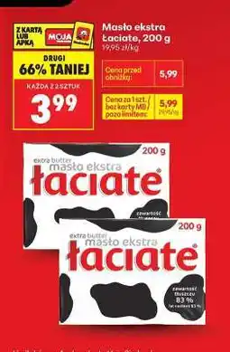 Biedronka Masło ekstra Łaciate 200 g oferta