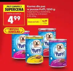 Biedronka Karma dla psa w puszce Puffi, 1250 g oferta