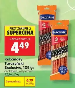 Biedronka Kabanosy Tarczyński Exclusive 105 g oferta