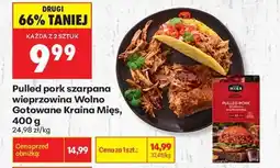 Biedronka Pulled pork szarpana wieprzowina Wolno Gotowane Kraina Mies, 400 g oferta