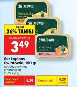 Biedronka Ser topiony Światowid, 150 g oferta