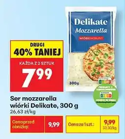 Biedronka Ser mozzarella wiórki Delikate, 300 g oferta