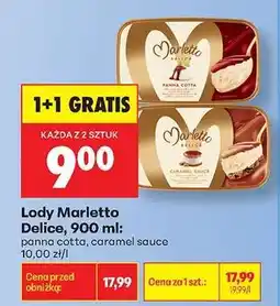 Biedronka Lody Marletto Delice, 900 ml oferta