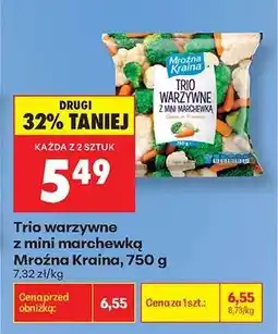 Biedronka Trio warzywne z mini marchewką Mroźna Kraina 750 g oferta