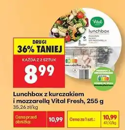 Biedronka Lunchbox z kurczakiem i mozzarellą Vital Fresh, 255 g oferta