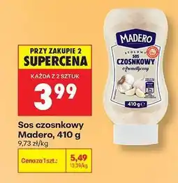 Biedronka Sos czosnkowy Madero , 410 g oferta