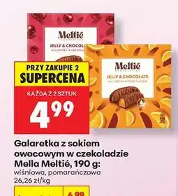 Biedronka Galaretka z sokiem owocowym w czekoladzie Mella Meltié, 190 g oferta