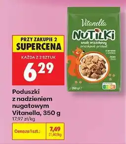 Biedronka Poduszki z nadzieniem nugatowym Vitanella, 350 g oferta