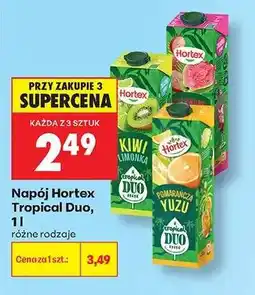Biedronka Napój Hortex Tropical Duo, 1l oferta