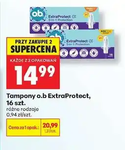 Biedronka Tampony o.b ExtraProtect, 16 szt oferta