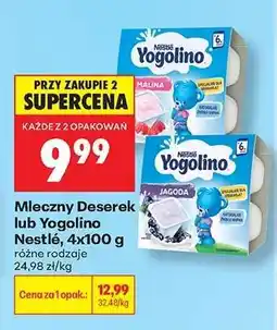 Biedronka Mleczny Deserek lub Yogolino Nestlé, 4x100 g oferta