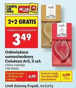 Biedronka Odświeżacz samochodowy Celuloza Aril, 3 szt oferta