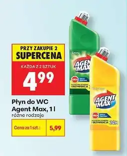 Biedronka Płyn do WC Agent Max, 1 l oferta