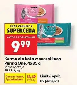 Biedronka Karma dla kota w saszetkach Purina One, 4x85 g oferta
