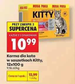 Biedronka Karma dla kota w saszetkach Kitty 12x100 g oferta