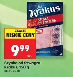 Biedronka Szynka od szwagra Krakus, 150 g oferta