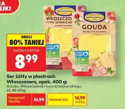 Biedronka Ser żółty w plastrach Włoszczowa, opak. 400 g oferta
