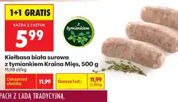 Biedronka Kiełbasa biała surowa z tymiankiem Kraina Mięs oferta
