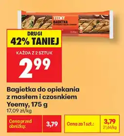 Biedronka Bagietka do opiekania z masłem i czosnkiem Yeemy oferta