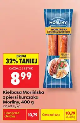 Biedronka Kiełbasa Morlińska z piersi kurczaka oferta