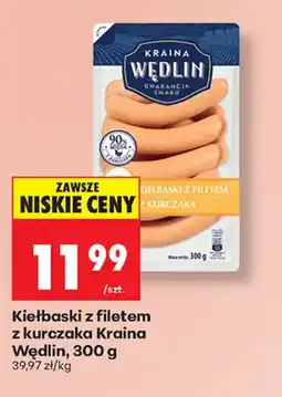 Biedronka Kiełbaski z filetem z kurczaka Kraina Wędlin oferta