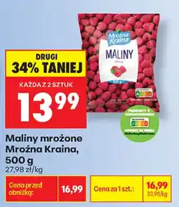 Biedronka Maliny mrożone Mroźna Kraina oferta