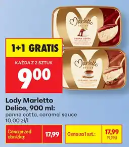 Biedronka Lody Marletto Delice oferta