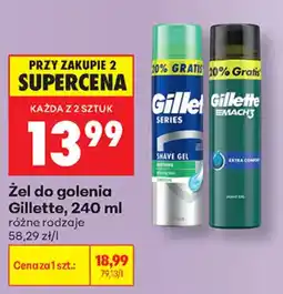 Biedronka Żel do golenia Gillette oferta