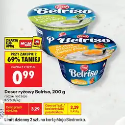 Biedronka Deser ryżowy Belriso oferta