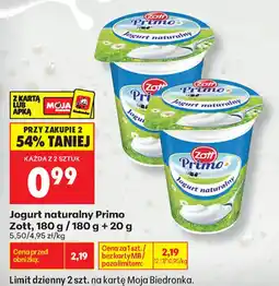 Biedronka Jogurt naturalny Primo oferta