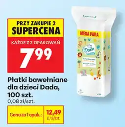 Biedronka Płatki bawełniane dla dzieci Dada oferta
