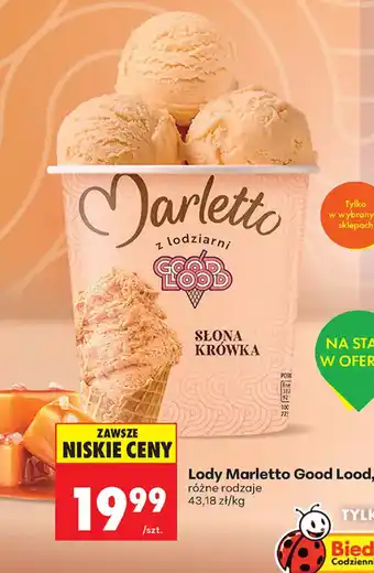 Biedronka Lody Marletto Good Lood oferta