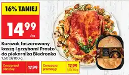 Biedronka Kurczak faszerowany kaszą i grzybami oferta