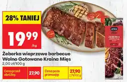 Biedronka Żeberka wieprzowe barbecue Kraina Mięs oferta