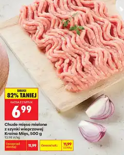 Biedronka Chude mięso mielone z szynki wieprzowej Kraina Mięs oferta
