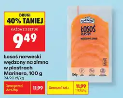 Biedronka Łosoś w plastrach Marinero oferta